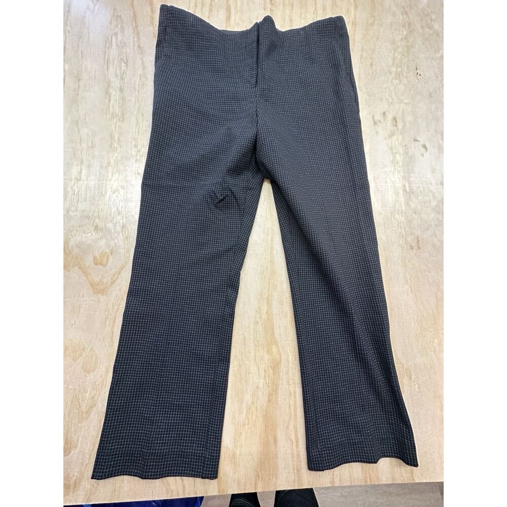 Amanda + Chelsea Checked Rayon Pants Stretch Dress Women’s 16 Black NWTs $119